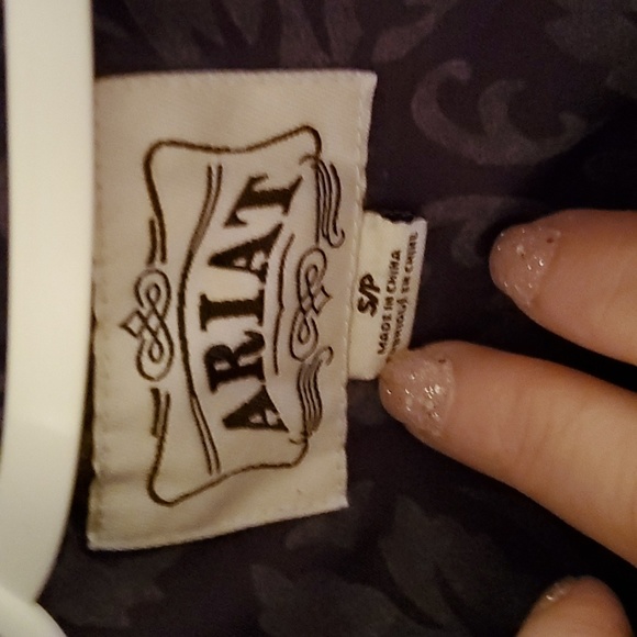 Ariat SZ Small Purple Brocade Vest - Picture 2 of 7